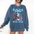 Reading Is Snow Much Fun Christmas Xmas Book Reading Comfort Colors Sweatshirt Blue Jean