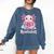 Readsalotl Axolotl Reading Cute Book Lover Bookworm Comfort Colors Sweatshirt Blue Jean