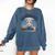 Readsolotl Book Lover Reading Axolotl Kids Reader Comfort Colors Sweatshirt Blue Jean