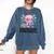 Readsolotl Cute Axolotl Reading Book Kawaii Pink Aesthetic Comfort Colors Sweatshirt Blue Jean