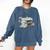 There's No Such Thing As Too Many Book Comfort Colors Sweatshirt Blue Jean
