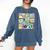 Retro 80s Nostalgia 1980s Throwback Party Costume Comfort Colors Sweatshirt Blue Jean
