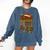 Retro 90s 80s Baby Christmas Holiday Nostalgia Comfort Colors Sweatshirt Blue Jean
