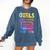 Retro Girls Just Wanna Have Fun Nostalgia 1980s 80's Premium Tri-Blend Comfort Colors Sweatshirt Blue Jean