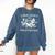 Retro Libraries Are For Everyone Racoon Reading Book Lover Comfort Colors Sweatshirt Blue Jean