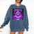 Retro Nostalgia Vaporwave- Error 404 Comfort Colors Sweatshirt Blue Jean