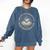 Retro Proud Introverted Book Club Anti Social Reader Comfort Colors Sweatshirt Blue Jean