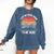 Retro I Put My Book Down To Be Here For Book Lover Comfort Colors Sweatshirt Blue Jean