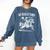 Retro We Read At Dawn Cowgirl Western Librarian Book Lover Comfort Colors Sweatshirt Blue Jean