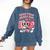 Retro Read Your Heart Out Valentine's Day Teacher Book Lover Comfort Colors Sweatshirt Blue Jean