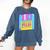 Retro TechnologyOld School Floppy Nostalgia 90s Generation Comfort Colors Sweatshirt Blue Jean