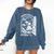 Retro Trendy Bookish Book Lover Reading Quotes Leaving Reality Entering Fiction -Adults Small Short Sleeve T-Shirt Comfort Colors Sweatshirt Blue Jean