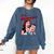 Retro Vampire Book Cover Style Stay Hydrated Halloween Comfort Colors Sweatshirt Blue Jean