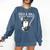 Rock & Roll Wizard Music Nostalgia Premium Tri-Blend Comfort Colors Sweatshirt Blue Jean