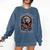 Salem Witch Book Club All Witches Welcome Spooky Halloween Comfort Colors Sweatshirt Blue Jean