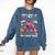 School Secretary Read Books And Know Things Flowers Flamingo Comfort Colors Sweatshirt Blue Jean