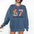 Six Seven 67 If You Know You Know 6 7 Reading Books Comfort Colors Sweatshirt Blue Jean