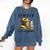 Sleeping Cat And Books With Coffee Lover Comfort Colors Sweatshirt Blue Jean