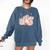 Smells Like Cowboy Romance Book Lover Comfort Colors Sweatshirt Blue Jean