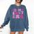In My Smut Era Groovy Smut Book Reading Spicy Book Romance Comfort Colors Sweatshirt Blue Jean