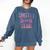 Smut Reader Book Lover Bookworms Comfort Colors Sweatshirt Blue Jean