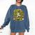 Softball Pitcher Best Traits Brave Retro Pop Comic Book Art Comfort Colors Sweatshirt Blue Jean