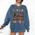 Spooky Halloween Bookshelf Bookcase Read More Books Comfort Colors Sweatshirt Blue Jean