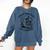 Spread Those Pages Like A Good Girl Skeleton Floral Book Comfort Colors Sweatshirt Blue Jean