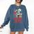 Staying Alive One Book At A Time Skeleton Reading Librarian Comfort Colors Sweatshirt Blue Jean