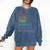 Stop Book Banning Pro Library Comfort Colors Sweatshirt Blue Jean