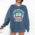Support Your Local Library Book Lovers Comfort Colors Sweatshirt Blue Jean
