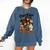 Support Your Local Trick Or Treaters Retro Spooky Nostalgia Comfort Colors Sweatshirt Blue Jean