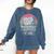 I Survived AP Lang Retro Book Graphic Comfort Colors Sweatshirt Blue Jean