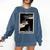Tarot Cards Guide Book Esoteric Mysticism Clothing The Fool Tarot Card -Adults & Kids Small Short Sleeve Crew Neck Classic Fit Comfort Colors Sweatshirt Blue Jean