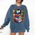 Teacher Librarian Kawaii Penguin Book Lover Penguin Comfort Colors Sweatshirt Blue Jean