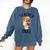 Teacher Snail With Glasses On Books Cute Pre-K Kindergarten Comfort Colors Sweatshirt Blue Jean