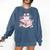 Teacher Valentine's Day All Booked For Valentines Reading Comfort Colors Sweatshirt Blue Jean