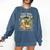 Tired Moms Book Club Cozy Night Coffee Reading Cat Comfort Colors Sweatshirt Blue Jean
