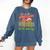 Tis The Season Book Reading Gingerbread Teacher Librarian Comfort Colors Sweatshirt Blue Jean