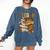History Month I Teach Melanin Book Black Teacher Comfort Colors Sweatshirt Blue Jean
