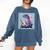 Trex Reading Book Dinosaur Comfort Colors Sweatshirt Blue Jean