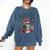 Unapologetically Anti Social Book Club Comfort Colors Sweatshirt Blue Jean