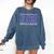 Never Underestimate Girl With A Book Women Inspiration Quote Comfort Colors Sweatshirt Blue Jean