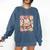 Valentine All Booked For Valentines Book Lovers Teacher Kids Comfort Colors Sweatshirt Blue Jean