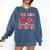 Valentine Day Book You Are Too Sweet Librarian Teacher Kids Comfort Colors Sweatshirt Blue Jean