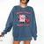Valentines Day Book Read Your Heart Out Women Men Kids Comfort Colors Sweatshirt Blue Jean