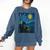 Van Gogh Starry Night Fantasy Reader Dragon Reading Book Comfort Colors Sweatshirt Blue Jean Van Gogh Starry Night Fantasy Reader Dragon Reading Book Comfort Colors Sweatshirt Blue Jean