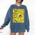 Varsity-Gold Yellow Comic Book University Varsity-Gold Comfort Colors Sweatshirt Blue Jean