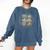 Vibey Nostalgia & Retro Charm Comfort Colors Sweatshirt Blue Jean