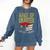 Wake Up Smarter Librarian Book Stack Premium Tri-Blend Comfort Colors Sweatshirt Blue Jean